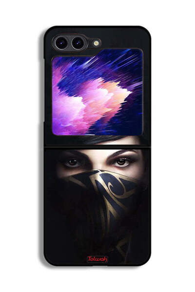 Tolwak غطاء حماية لهاتف سامسونج جالاكسي زد فليب 6 بطبعة فتاة محجبة
