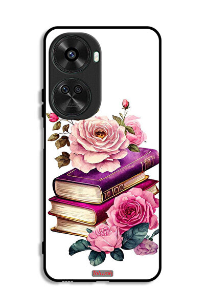 Tolwak Huawei nova 11 SE Protective Case Cover Roses And Books
