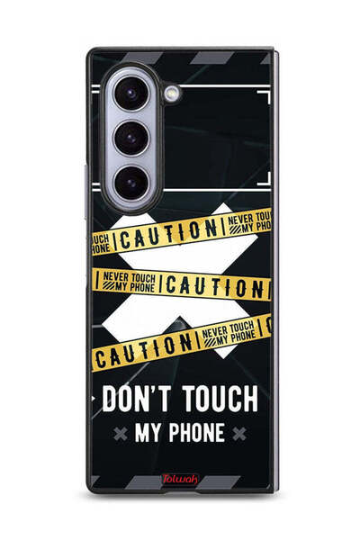 Tolwak غطاء حماية لهاتف Samsung Galaxy Z Fold6 تحذير: لا تلمس هاتفي أبدًا