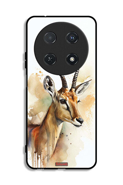 Tolwak غطاء حماية لهاتف هواوي نوفا 12i بتصميم فن تجريدي للغزلان