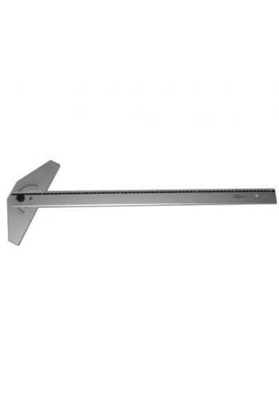 OEM Aluminum T‑Square 80 cm, Rotatable Head, Graduated Ruler, Drafting Tool