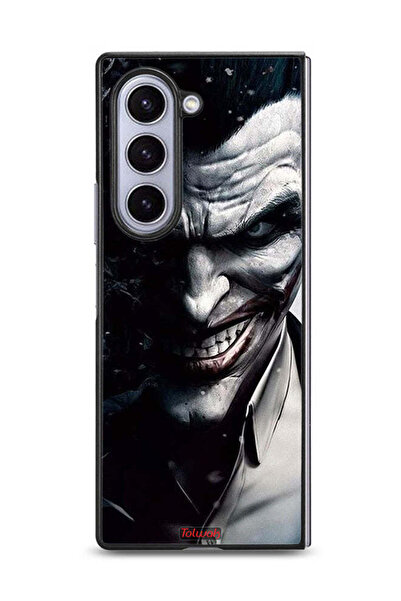 Tolwak غطاء حماية لهاتف Samsung Galaxy Z Fold6 بتصميم نصف وجه الجوكر