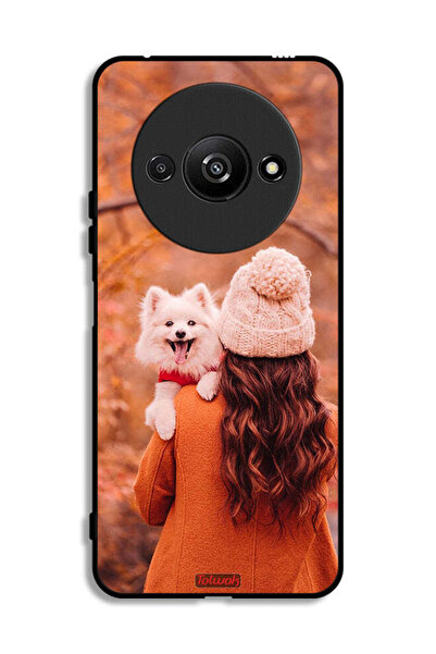 Tolwak Xiaomi Redmi A3 4G Protective Case Cover Holding Puppy