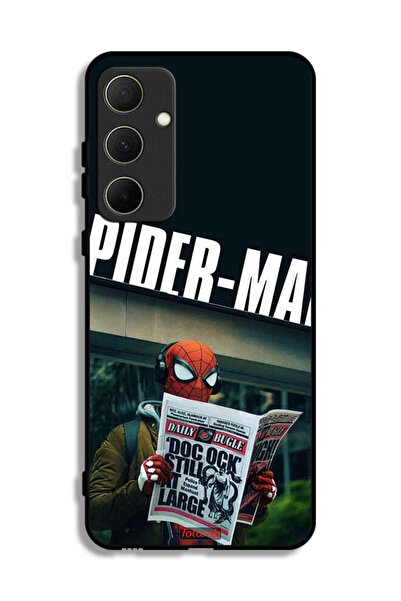 Tolwak غطاء حماية لهاتف سامسونج جالاكسي A35 5G سبايدرمان يقرأ جريدة