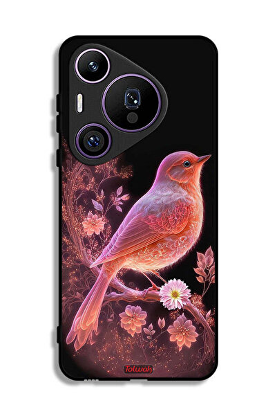 Tolwak غطاء حماية لهاتف هواوي بيورا 70 برو بتصميم طائر لطيف