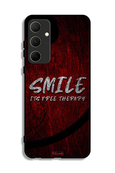 Tolwak Samsung Galaxy A35 5G Protective Case Cover Smile Its Free Therapy