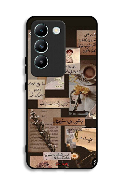 Tolwak Vivo V30 Lite 4G Protective Case Cover Arabic Quotes Vintage