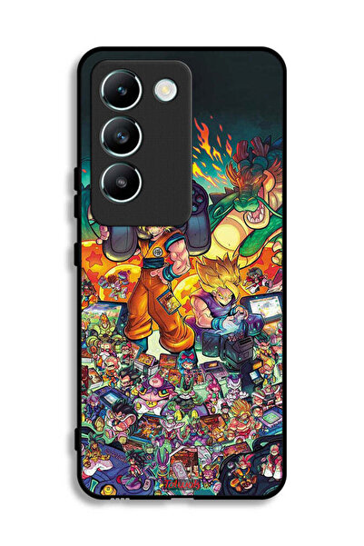 Tolwak Vivo V30 Lite 4G Protective Case Cover Gamer Art Doodles