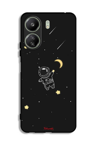 Tolwak Xiaomi Redmi 13C Protective Case Cover Astronaut Art Clip