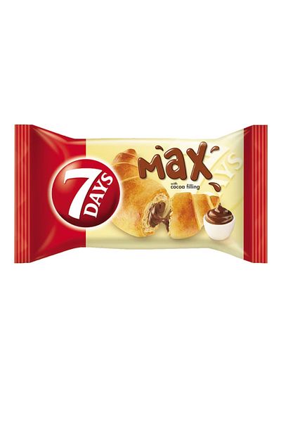 SEVEN 7 DAYS Croissant cu crema de cacao 7 Day's Max, 85g