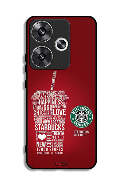 Tolwak Xiaomi Redmi Turbo 3 5G Protective Case Cover Coffee Sticker
