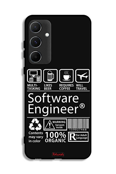 Tolwak غطاء حماية لهاتف Samsung Galaxy A55 5G، ملصق مهندس برمجيات