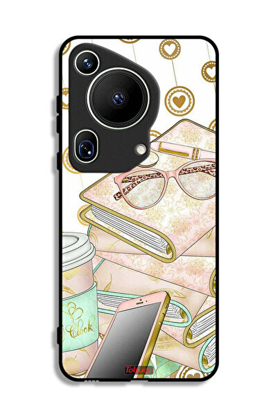 Tolwak غطاء حماية لهاتف هواوي بيورا 70 ألترا بتصميم نظارات على الكتب