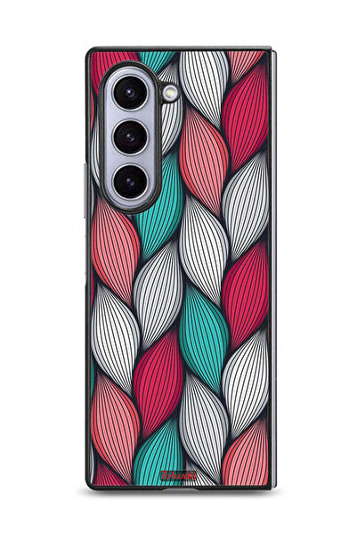 Tolwak غطاء حماية لهاتف Samsung Galaxy Z Fold6 بنقشة ريشة