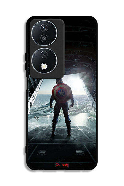 Tolwak غطاء حماية لهاتف Honor X7b 5G بتصميم صورة كابتن أمريكا