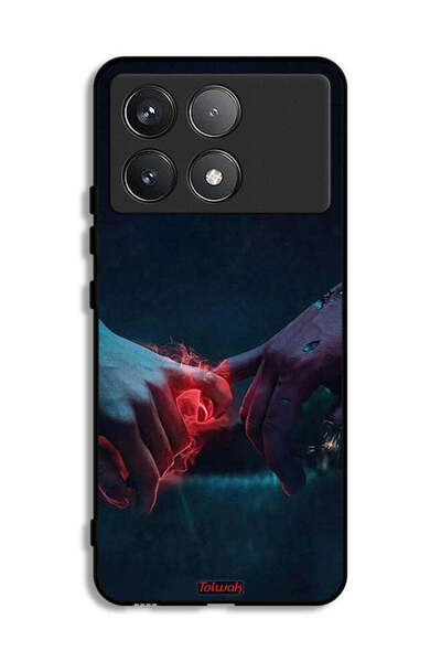 Tolwak Xiaomi Poco F6 Pro Protective Case Cover Burning Hands