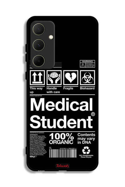 Tolwak غطاء حماية لهاتف سامسونج جالاكسي A35 5G، ملصق طالب الطب