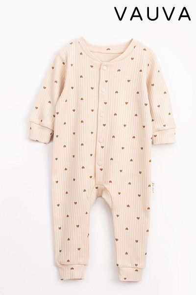 Vauva Baby Kids Girls Boys Snap Closure Romper Seasonal Long Sleeve Printed Romper