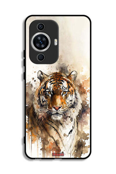 Tolwak غطاء حماية لهاتف هواوي نوفا 12 لايت بتصميم فن تجريدي من جلد الفهد