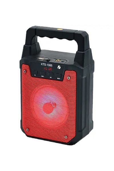 DLC Portable Bluetooth Speaker Black/Red