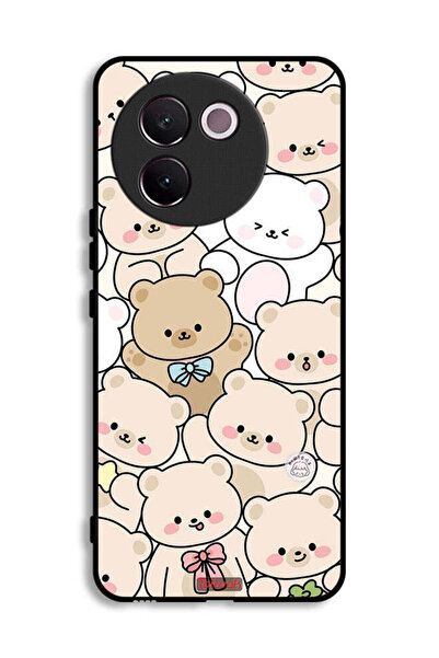 Tolwak غطاء حماية لهاتف Vivo V30e 5G بنقشة دببة