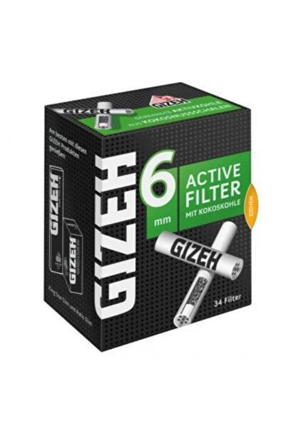 Gizeh Filtre cu carbune activ Gizeh Extra Slim 6mm Black x34