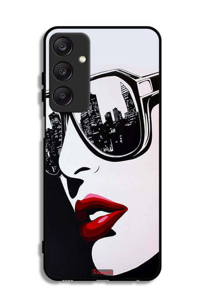 Tolwak غطاء حماية لهاتف Samsung Galaxy A25 5G بتصميم وجه فتاة وفن تجريدي