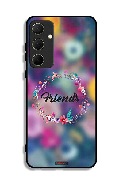 Tolwak غطاء حماية لهاتف سامسونج جالاكسي A35 5G، رسمة خاتم أصدقاء الزهور
