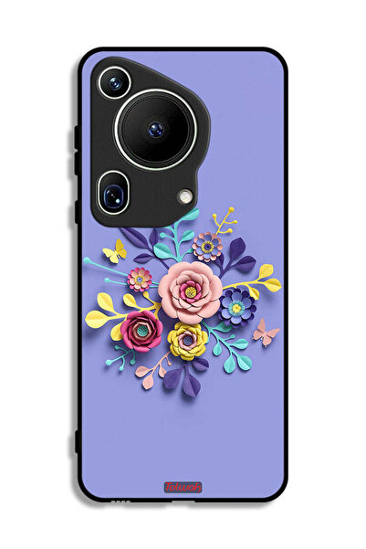 Tolwak غطاء حماية لهاتف هواوي بيورا 70 ألترا برسومات زهور فنية