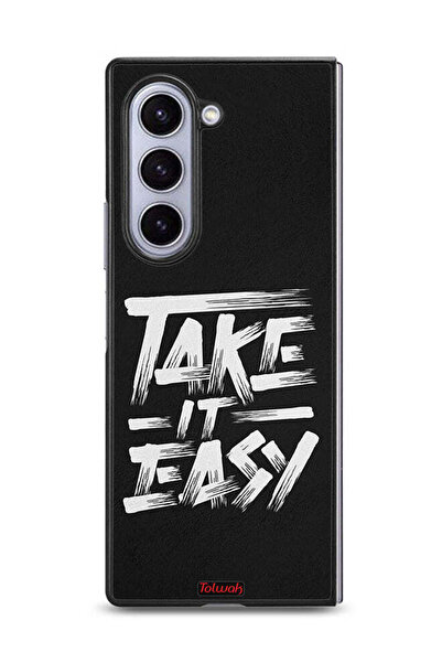 Tolwak غطاء حماية لهاتف Samsung Galaxy Z Fold6 - Take It Easy