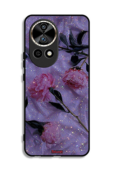 Tolwak غطاء حماية لهاتف هواوي نوفا 12 ألترا 5G بنقشة ورود لامعة