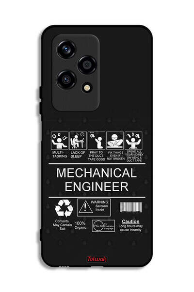 Tolwak غطاء حماية لهاتف Honor 200 Lite 5G، ملصق مهندس ميكانيكي