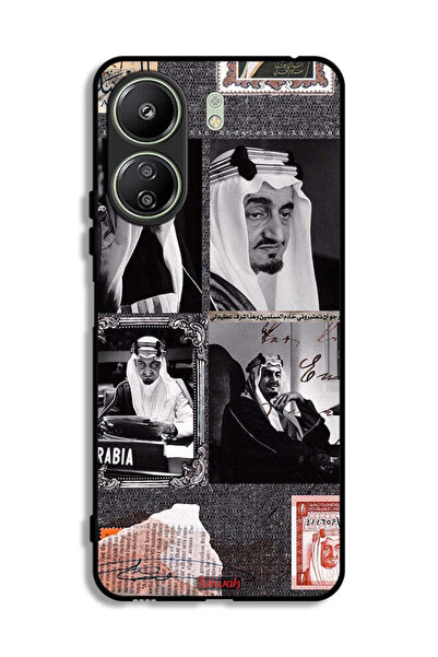 Tolwak غطاء حماية لهاتف شاومي ريدمي 13 سي، ملصق الملك فيصل العتيق