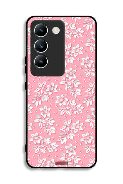 Tolwak Vivo V30 Lite 4G Protective Case Cover Flowers Background Pattern