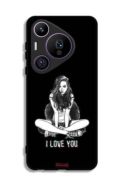 Tolwak غطاء حماية هواوي بيورا 70 برو برسومات "أحبك"