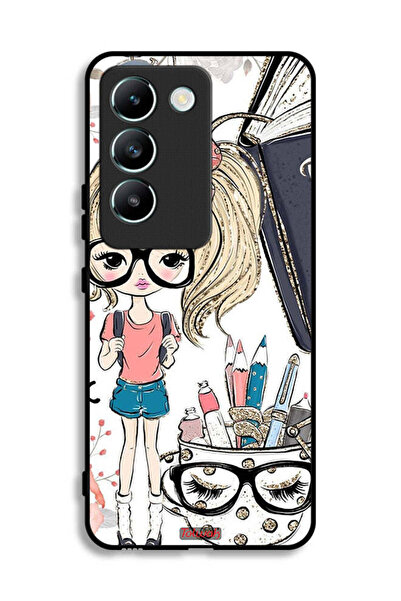 Tolwak Vivo V30 Lite 4G Protective Case Cover Unicorn Girl Art