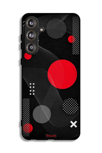 Tolwak غطاء حماية لهاتف سامسونج جالاكسي F55 5G بنمط دائري ومتقاطع