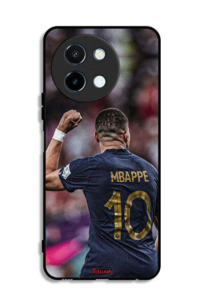 Tolwak غطاء حماية لهاتف Vivo Y38 5G بتصميم Mbappe 10