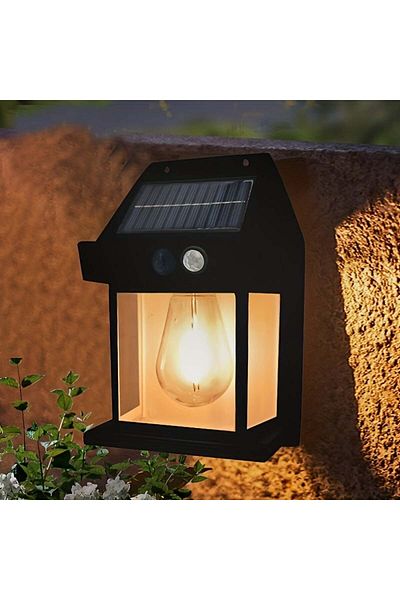 divendi-ro Set of 5 x Solar Wall Lamps 2W, 600LM, waterproof IP65, for garden or home, black