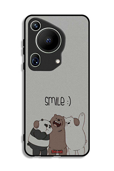 Tolwak غطاء حماية فائق لهاتف هواوي بيورا 70 بطبعة ابتسامة الأصدقاء