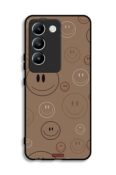 Tolwak غطاء حماية لهاتف Vivo V30 Lite 4G بنقشة وجوه مبتسمة