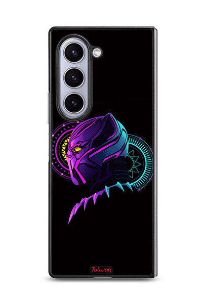 Tolwak غطاء حماية لهاتف Samsung Galaxy Z Fold6، رسم فني رقمي بسيط عالي الدقة