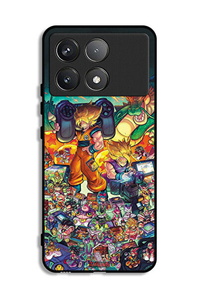 Tolwak Xiaomi Poco F6 Pro Protective Case Cover Gamer Art Doodles