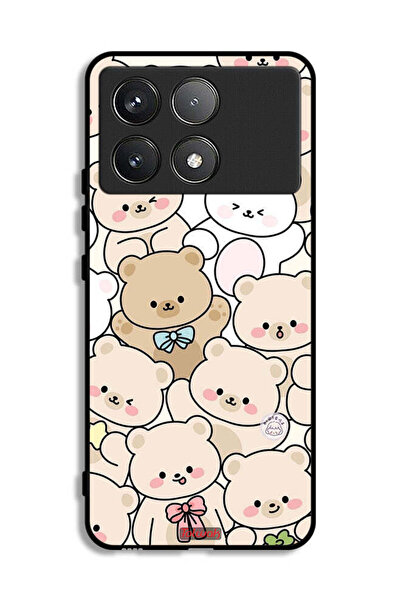 Tolwak غطاء حماية لهاتف Xiaomi Redmi K70 Pro بنقشة الدببة