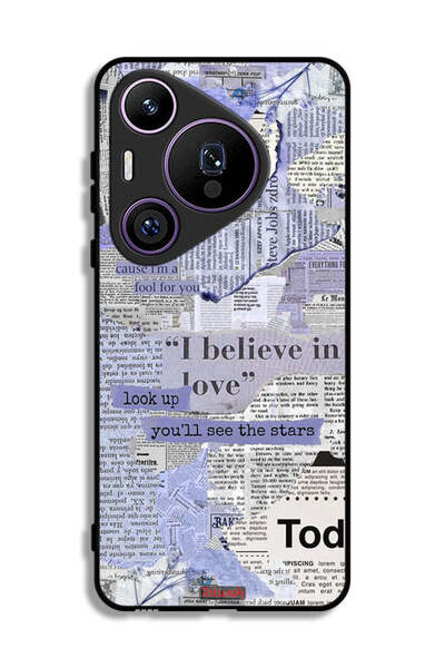 Tolwak غطاء حماية لهاتف هواوي بيورا 70 برو - قطع من الصحف