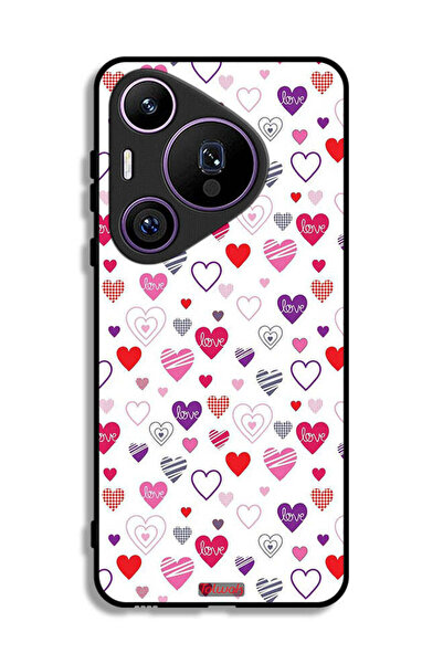 Tolwak غطاء حماية لهاتف هواوي بيورا 70 برو بنقشة قلوب