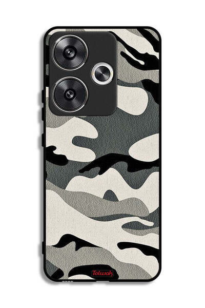 Tolwak Xiaomi Poco F6 5G Protective Case Cover Camouflage