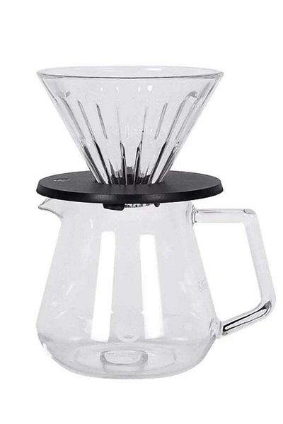 Timemore Drip Set v60, A Coffee Machine Consisting Of A Funnel And a Glass Server 02