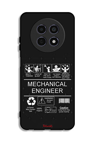 Tolwak غطاء حماية لهاتف Realme 12 5G، ملصق مهندس ميكانيكي