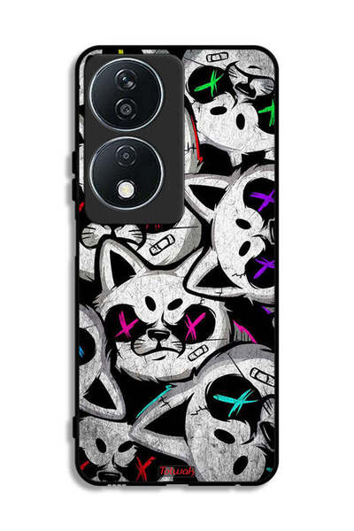 Tolwak غطاء حماية لهاتف Honor X7b 5G بنقشة قطط مارشميلو